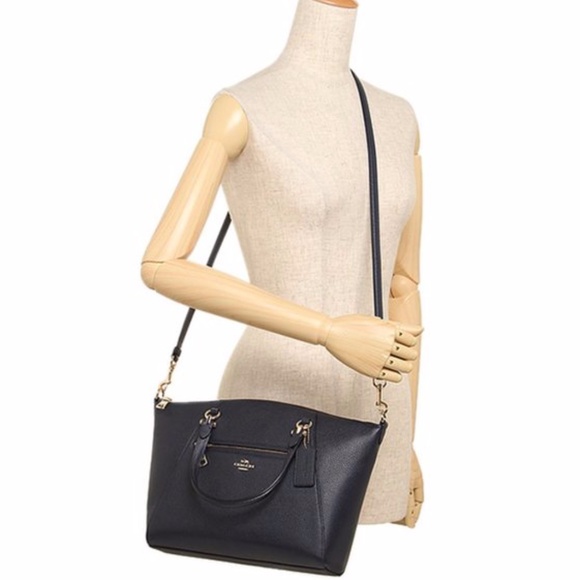 Coach Prairie Satchel Handbag Black Leather Purse - Picture 11 of 11